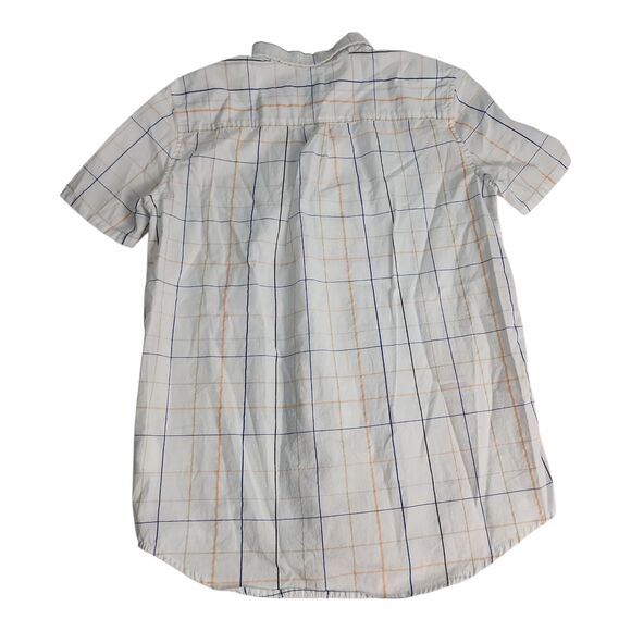 B by Brooks Brothers Classic Fit Short Sleeve Dress Shirt Big Boys 14 Y Plaid - Picture 8 of 8